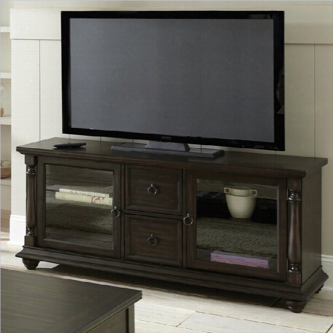 Steve Silver Company Leona Classic Tv Cabinet In  Dark Hand Rubbed Finish