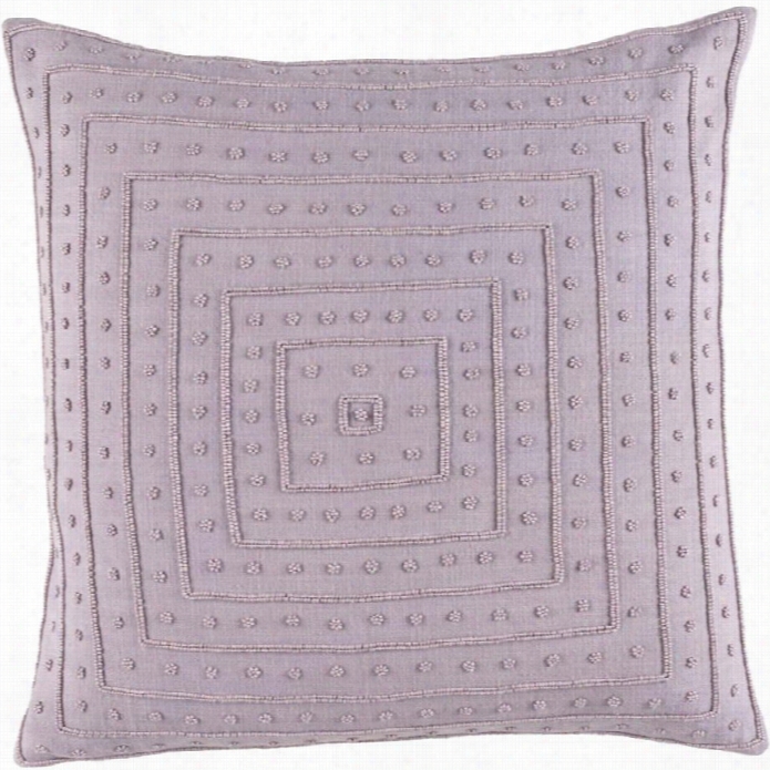 Suryaa Gisele Down Fill 22 Square Pillow In Purple