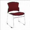 OFM Multi-Use Fabric Seat and Back Stacker in Wine