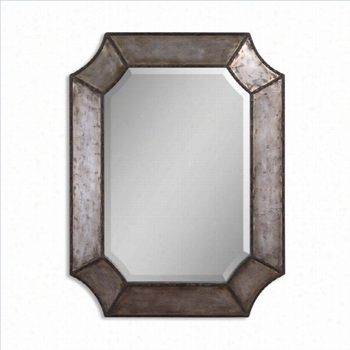 Uttermost Elliot Distressed Hamnered Aluminum  Mirror