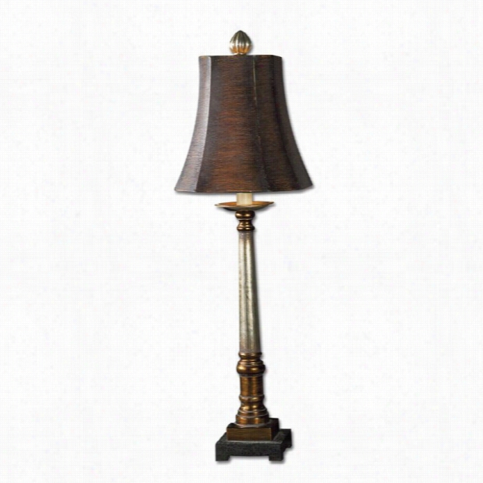 Uttermost Trent Buffet Lamp In Warm Bronze And  Sillver