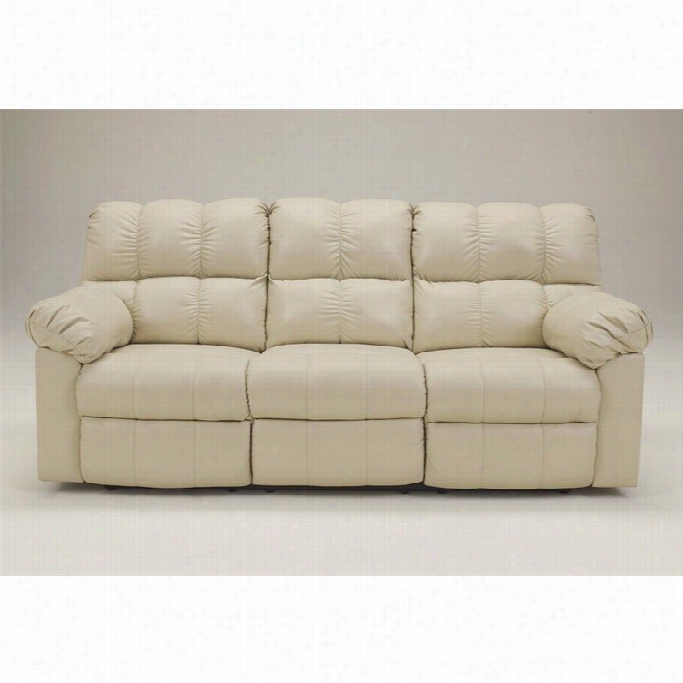 Ashley Furnituer Kennard Leather Power Reclining Sofa In Cream