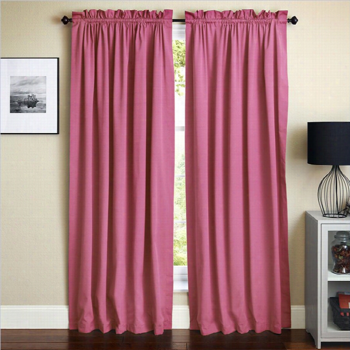 Blazing Enedles 108 Inc H Twill Curtain Panels In Bery Berry (set Of 2)