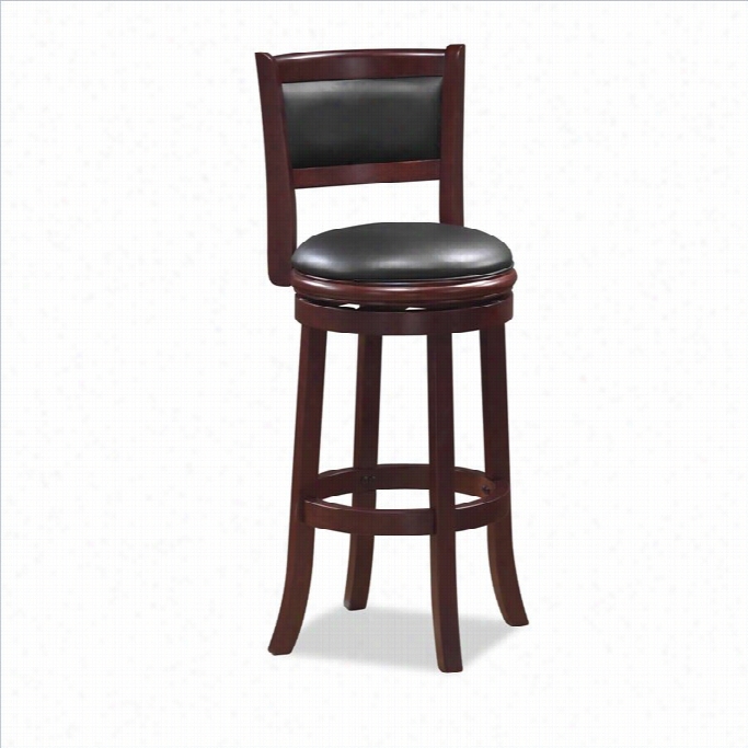 Boraam Augusta 29 Swivel Bar Stool In Cherry