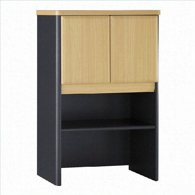 Bush Bbf Series A 24w Storage Hutch In Beech