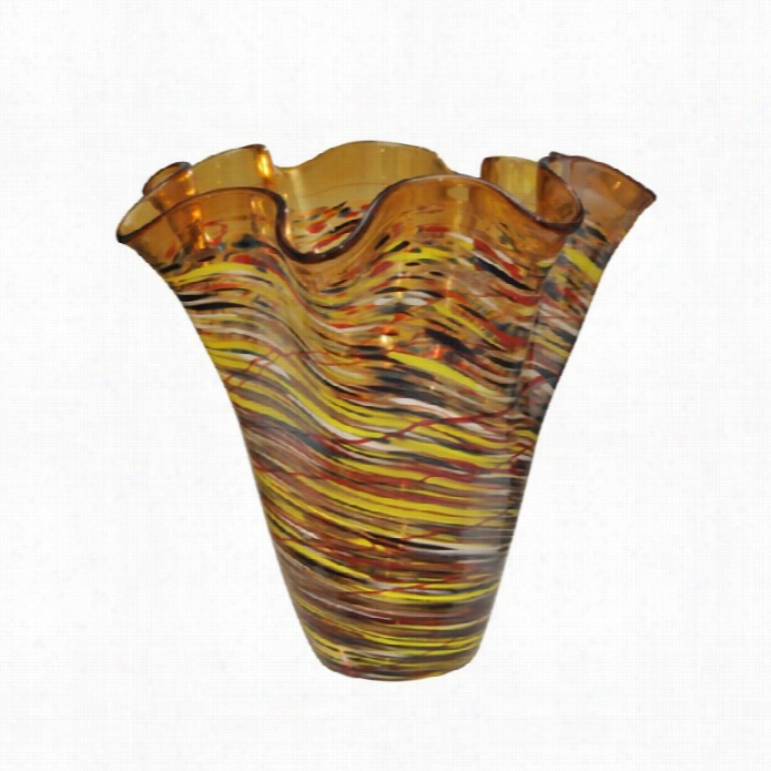 Dale Tiffany Gild Ruffle Vase