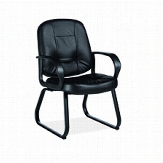 Global Arno Guest Seat Of Justice In Mock Leather Office Chair