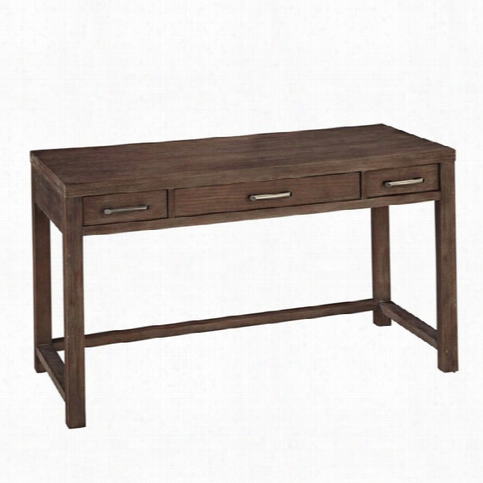 Home Styles Barnside Wood Writing Desk In Weathered Brown