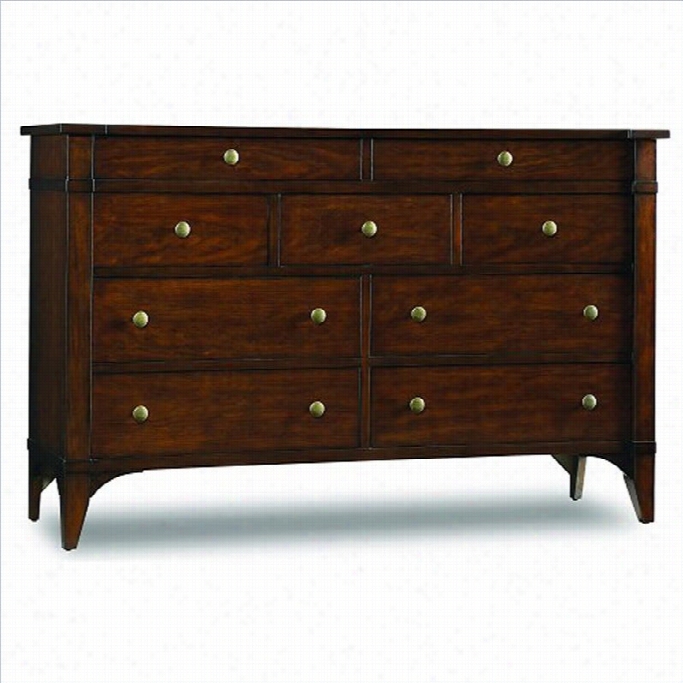 Hookre Furnitre Abbott Place Nine-drawer Dresser In Warm Cherry Perfect