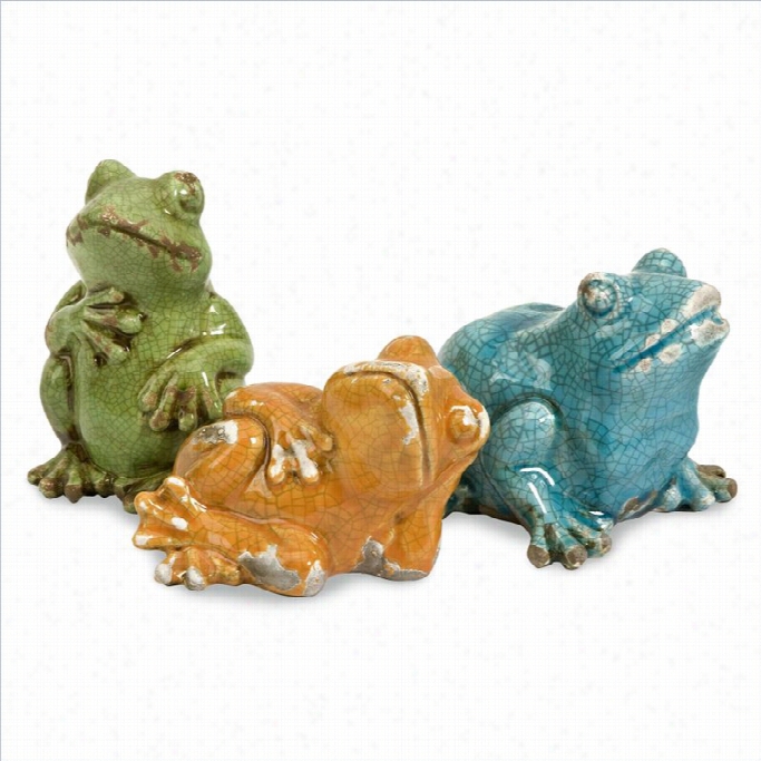 Iamx Corporation Garza Casual Frogs (set Of 3)
