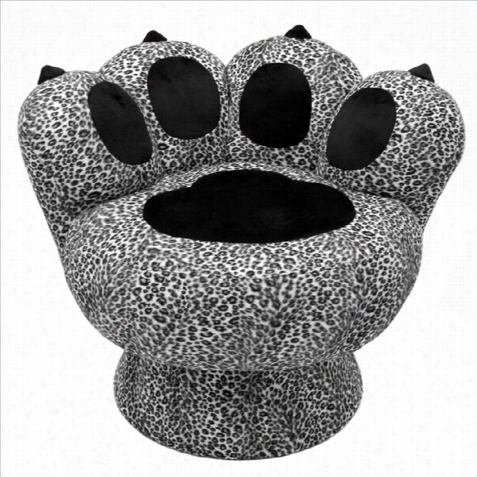 Lumisource Paw Chair In Snow Leopadr