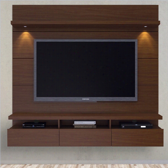 Manhttan Comfort Cabrini  .8 Series 71 Thaeter Entertainmet Center Panel Inn Ut Brown