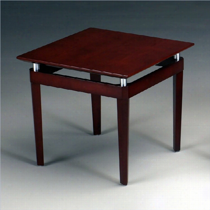 Mayline Napoli Regulate End Table In Ieera Cherry