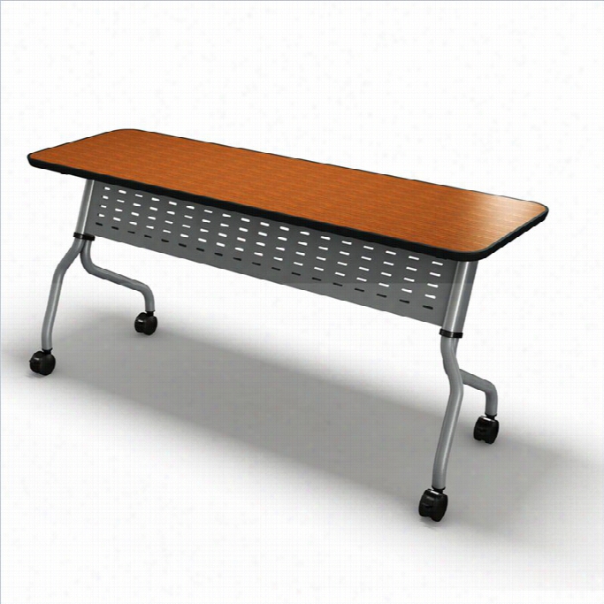 Mayline Sync Training 18 Inch Rectangular Table Ib Iltmore Cherry