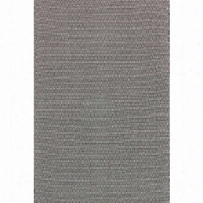 Nuloom 9' X 12' Hand Loomed Diamond Cot Ton Check Rug In Black