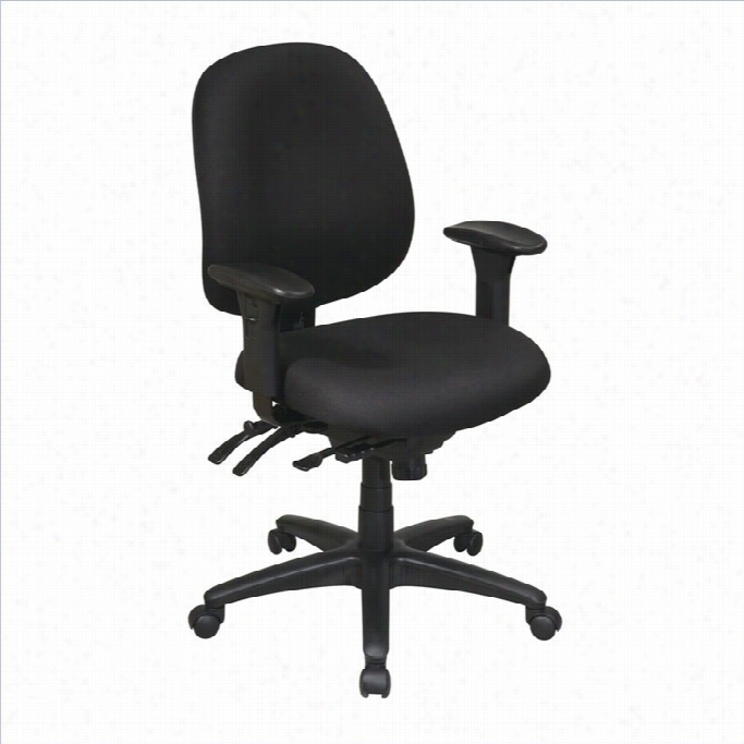 Office Star Mie Back Multi Function Ergonomics Office Chair In Black