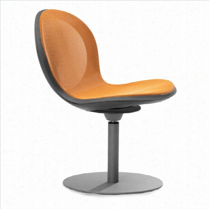 Ofm Net Swivel Base Guest Chair In Orange