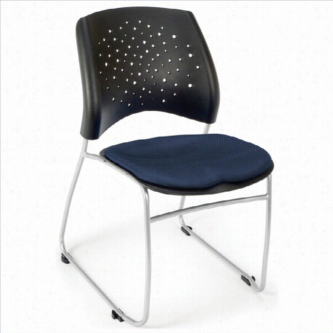 Ofm Star Stack Stackihg Chair In Navy