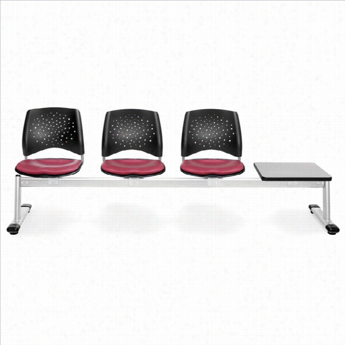 Ofm Tessuto 3 Seats And Table In Zin And Gray