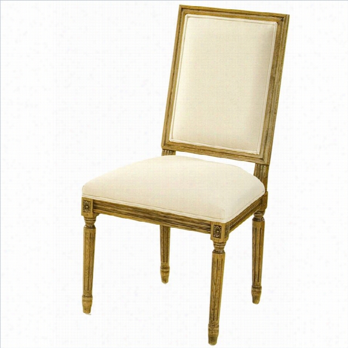 Safavieh Antiqued Faurfax Oak Dining Chair In Oak And Cream (set Of 2)