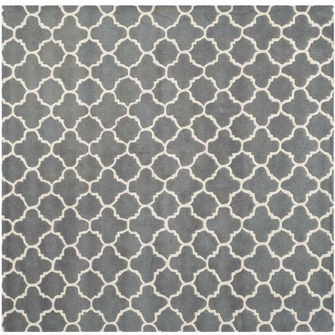 Safavieh Chatham Dark Grey Contemporary Rug - Square 7'