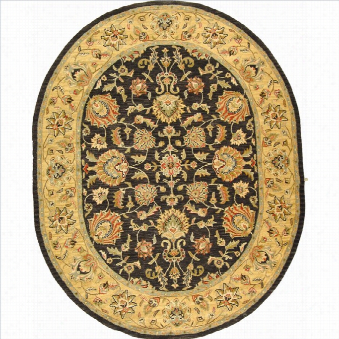 Safavieh Heritage Oval Rug In Ivvory / Bbrown