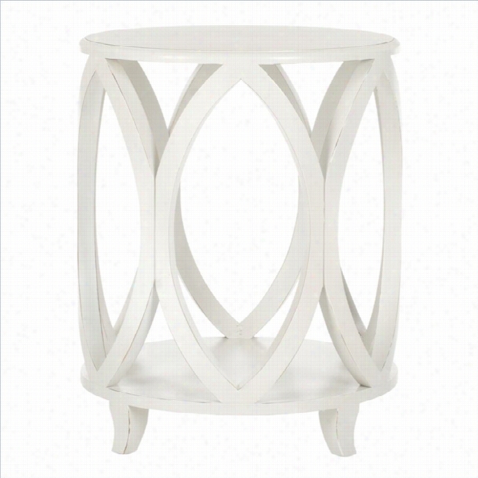 Safavieh Janika Poplra Wood Accent Table In Off White