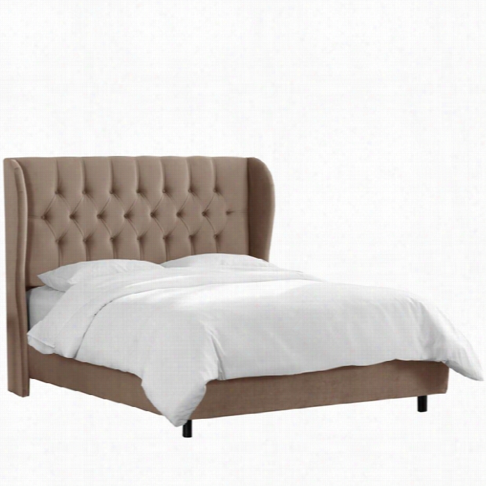 Skyline Tuftedw Ingabck Bed  Im Velvet Cocoa-full