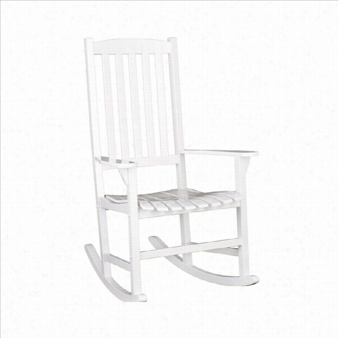 Southern Enterprises Porch Rocker In White