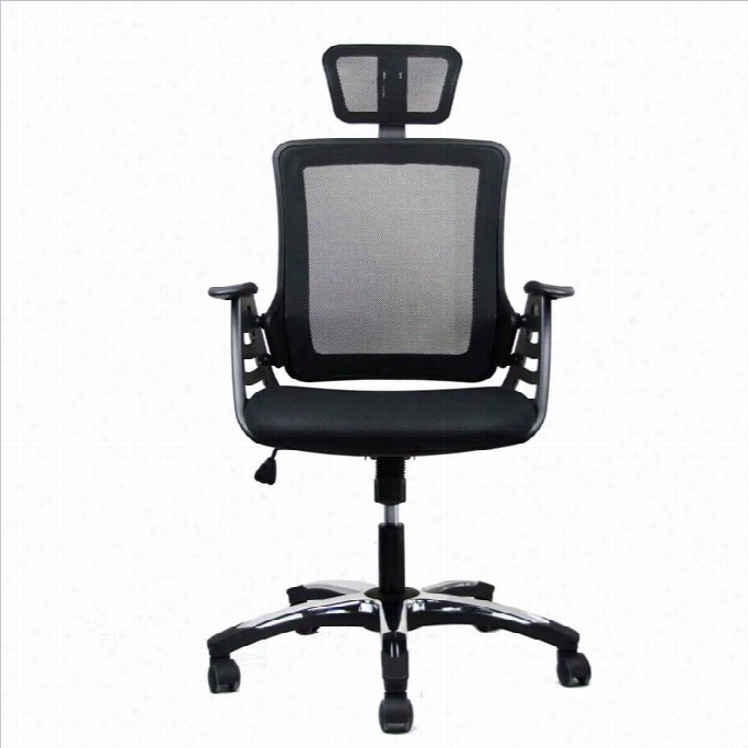 Techni Moobiil Administration Hiigh Back Office Chairman With Headrest In Black