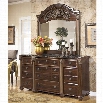 Ashley Gabriela 2 Piece Wood Dresser Set in Brown