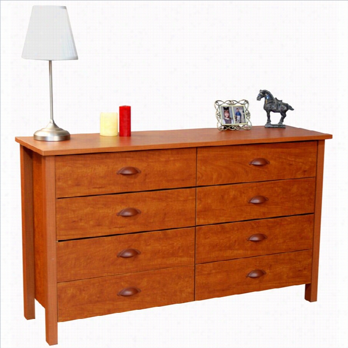 Vneture Horizon Nouvelle  Drawer Lowboy Double Dreesser I N Cherry