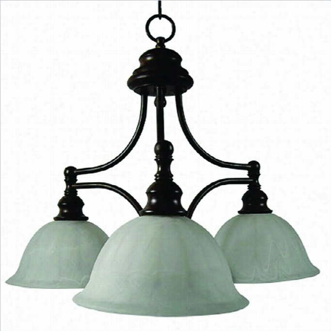 Yosemite Homd Decor Broadleaf 3 Lightschandelier With Ghost In Dark Brown