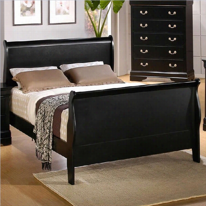 Coaster Louis Philipp E Sleiggh Bed In Black Finish-california King