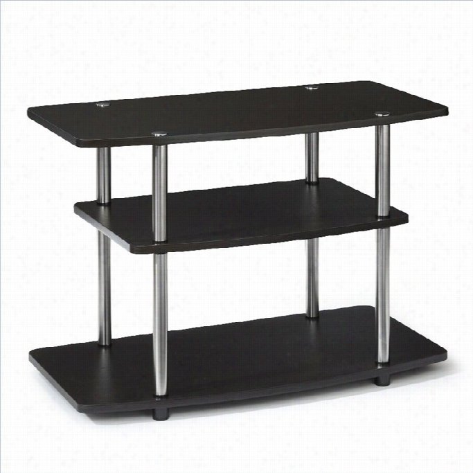 Conveniene Concept Sdesigns2go -3tier Tv Stand In Espresso