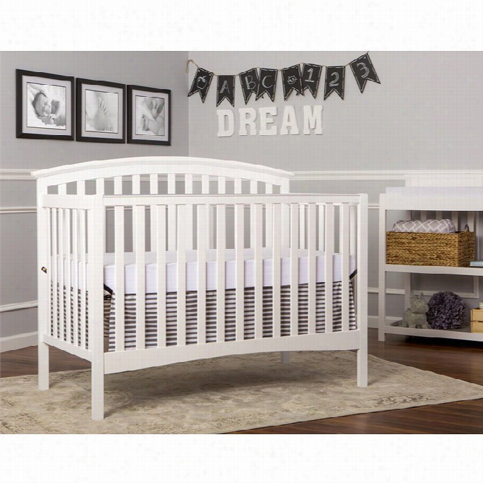 Deram On  Me Eden 5-in-1 Convertible Crib In Wihte