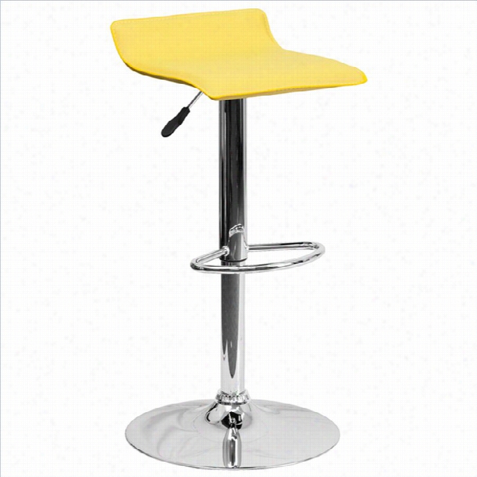 Flash Furniture Backless Bar Stool In Yellow