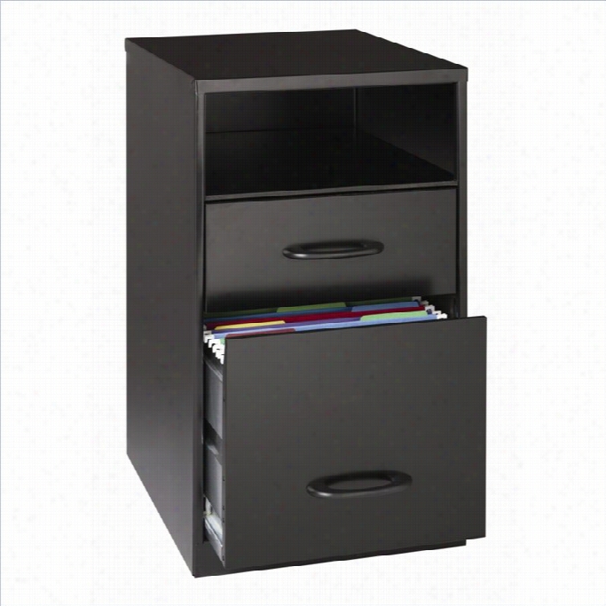 Hirsh Industries Soho 2 Drawer File Cabinet In Black