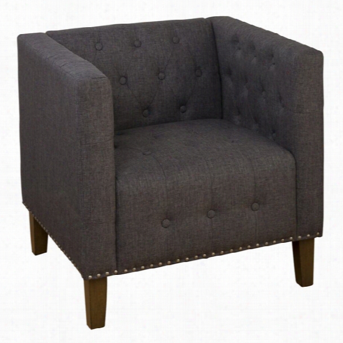 Jofraj Zoe Tufted Accnt Chairi N Charcoal