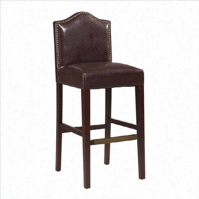 Linon Manor 30 Ab R Stool In Blackberry