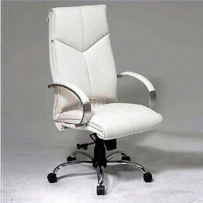 Office Star Whit E Leather Executive Office Chair