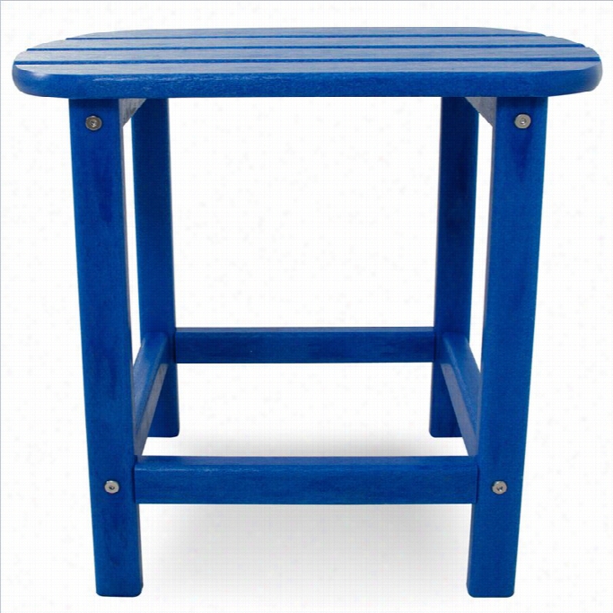 Polywood South Beach 18 Inch Take ~s Table In Pacific Blue