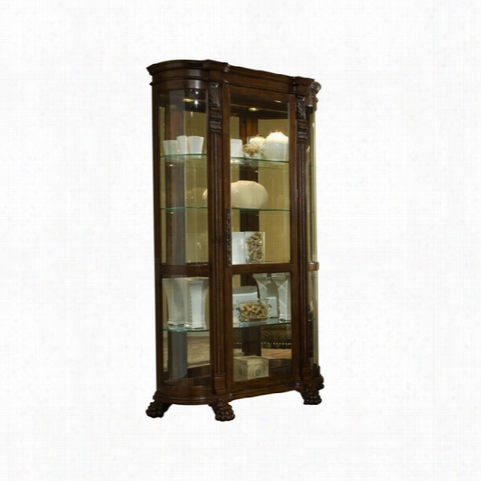 Pulaski Foxcroft Cured End Curio Cabinet