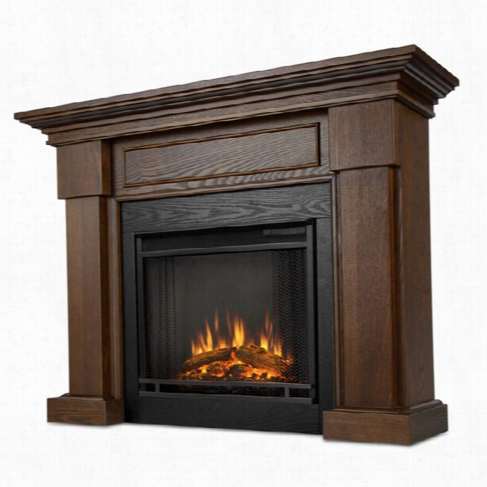 Real Flame Hillcrest Electric Fireplace Chesnut Oak