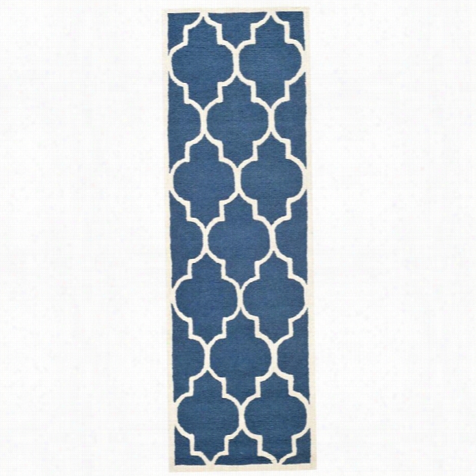 Safavieh Cambridge Navy Transitionsl Rug - 2'6 X 20'