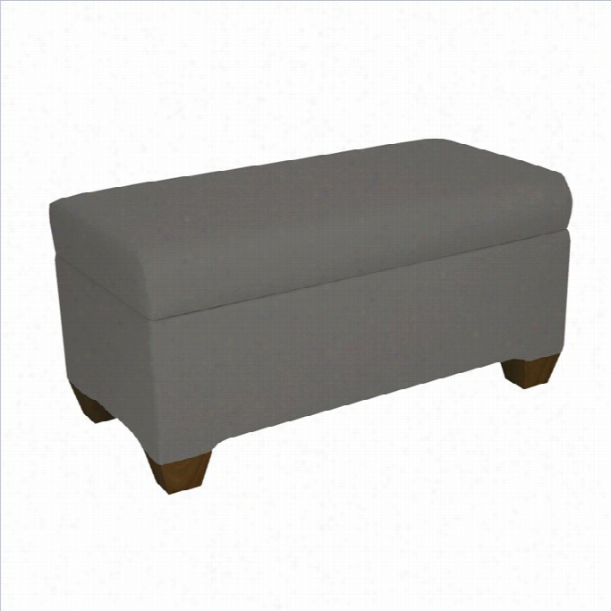 Skyline Furniture Twill Stora Ge Bench In Grey