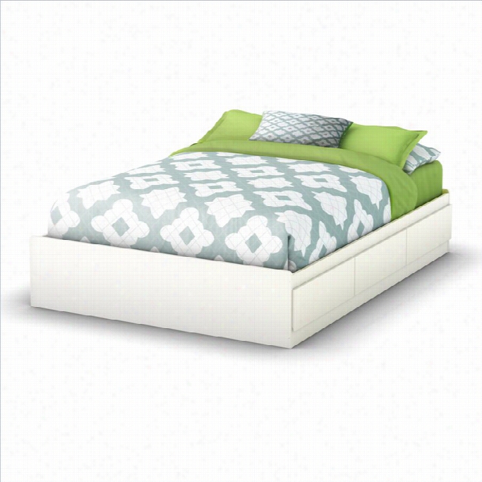 Southward Shore Full Sstorsge Bed In Pure White