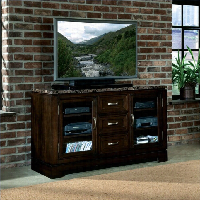 Standard Furniure Bella 54 Inch Tv Stand With Marbella Top