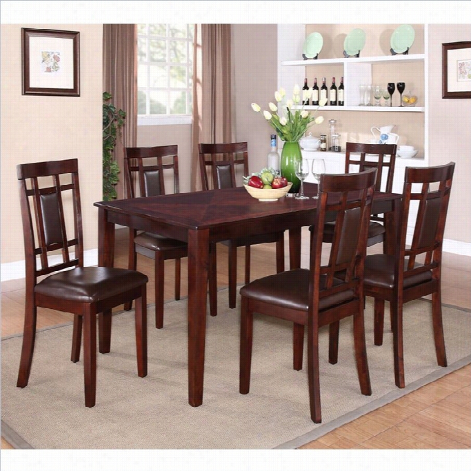 Standard Furniture Wwestlaek Dining Table  Set In Goldne Brown
