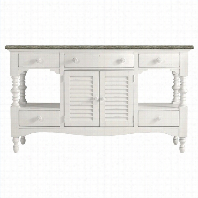 Stahley Furniture Coastal Living Reet Reat Buffet In  Saltbox White